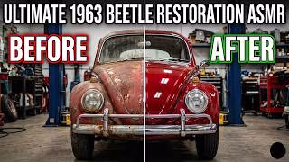 Abandoned Car Restoration | 1963 VW Beetle Full ASMR Transformation