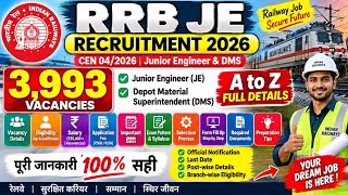 RRB JE Recruitment 2026 | RRB JE Form Fill Up 2026 Step By Step | RRB JE Form Fill Up 2026 #rrb