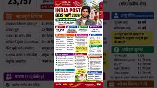 India Post GDS Recruitment 2026 | India Post GDS Vacancy 2026 | GDS Bharti 2026 | Sarkari Result