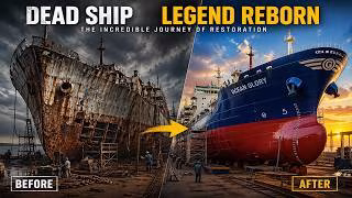 ASMR Ship Restoration | Abandoned Cargo Ship Full Transformation (Satisfying)